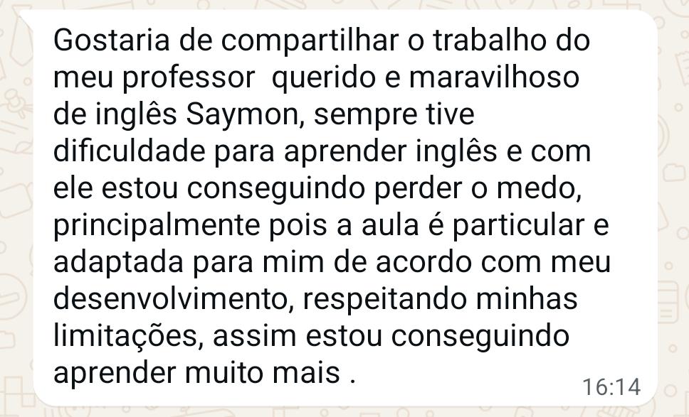 Depoimento de Jaqueline Meira no WhatsApp