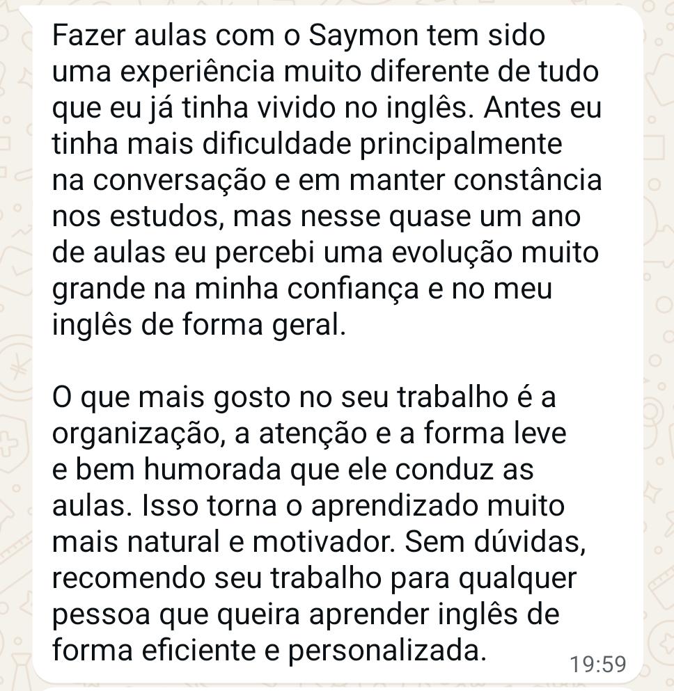 Depoimento de Vitória Campelo no WhatsApp
